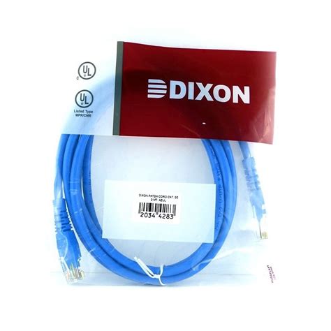 Patch Cord UTP Dixon Categoria 6 De 1m Negro Azul Rojo