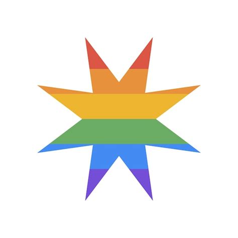 Premium Vector Lgbt Pride Symbol Pride Lgbt Star Icon Isolated On