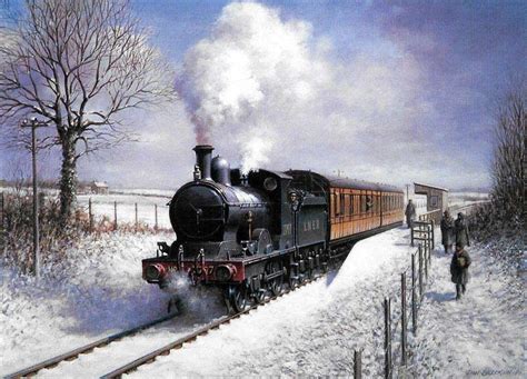 Winter Steam Painting By Don Breckon Eisenbahn Gem Lde Zug