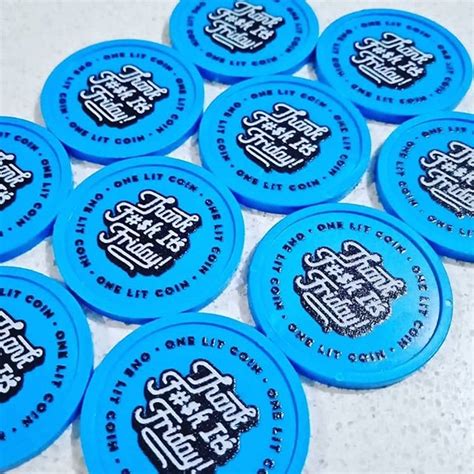 Custom Plastic Tokens Printed With Your Full Color Design Add Your Logo