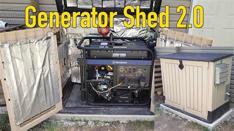 Diy Generator Enclosure Shed V2 Big 15kw Westinghouse Retrofit Youtube