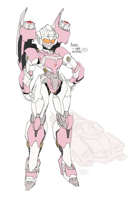 Safebooru 1girl Arcee Car Character Name Clenched Hands English Commentary Ford Ground Vehicle