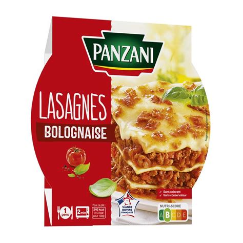 A Package Of Lasagne S Bolognaise On A White Background