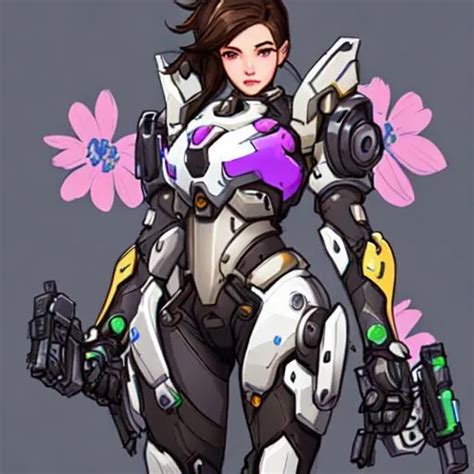 Concept Art In Overwatch Style Girl Wearing Mech Su Openart