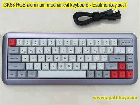 IGK RGB Aluminum Mechanical Keyboard With Hot Swap PCB Pre Assembly Finished Product