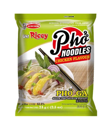 Acecook Oh Ricey Instant Rice Noodles Chicken Flavour 71g