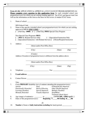 Fillable Online P Nysed Form J A Application For Approval Of July