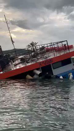 BHAZ on Twitter Vídeo mostra bar flutuante afundando no Lago de