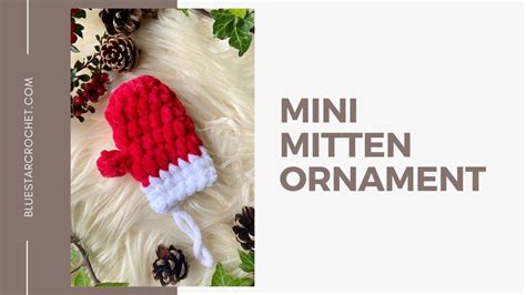 Crochet Mini Mitten Christmas Ornament Video Tutorial Youtube