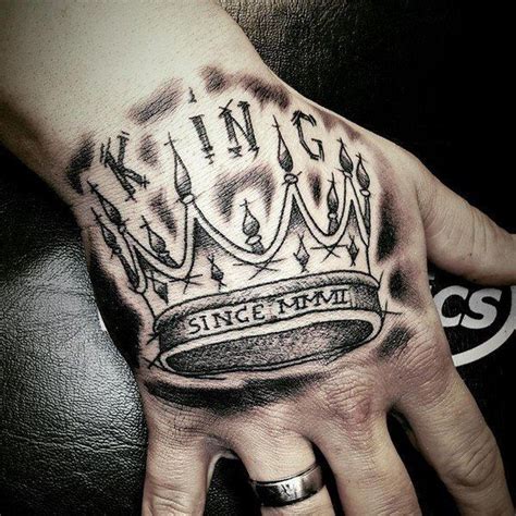 King Crown Tattoos On Hand