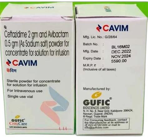 Ceftazidime Avibactam At Box In New Delhi Id