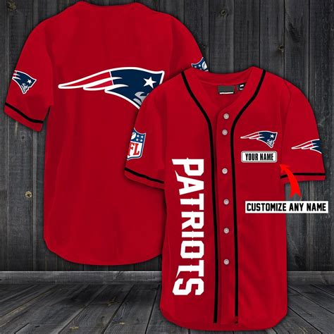 Custom Name Nfl New England Patriots Baseball Jersey For Fans Meteew