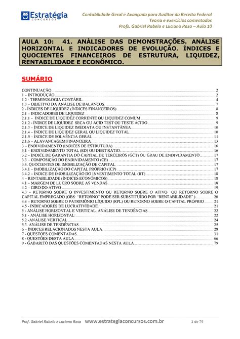 Aula 10 Contabilidade Geral E Avançada Aula 10 Contabilidade Geral E Avançada Docsity