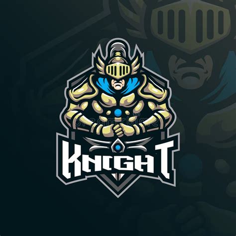 Knight Paladin Mascot Logo Stock Illustrations 482 Knight Paladin