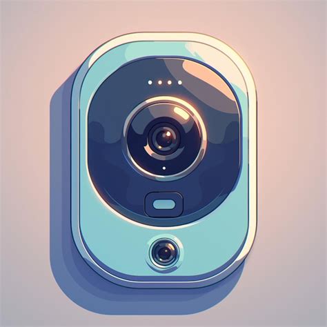 Premium Vector Wireless Doorbell Camera With Night Vision