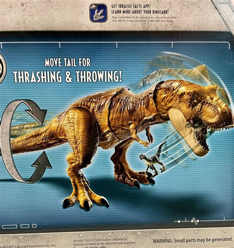 New Jurassic World T Rex Thrash N Throw Tyrannosaurus Rex Mattel