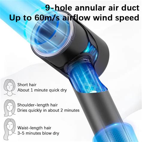ShowSee A18 Professional Hair Dryer Negative Ions Anion Portable Hair ...