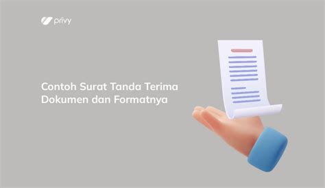 7 Contoh Surat Tanda Terima Dokumen Dan Formatnya