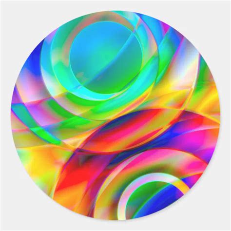 Circle Frenzy Classic Round Sticker Zazzle