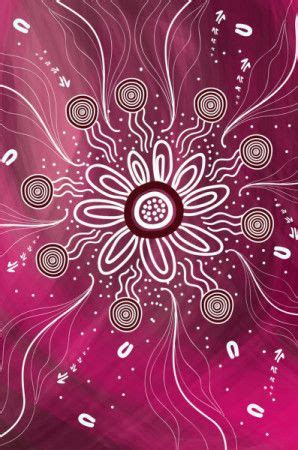 Pink aboriginal style of artwork - Download Graphics & Vectors