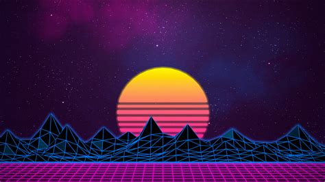 X Retrowave Laptop Full Hd P Hd K Wallpapers Images