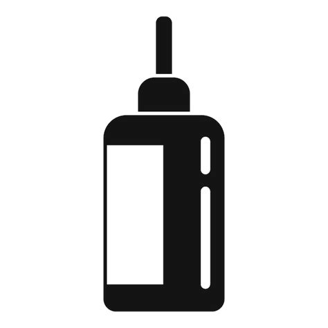 Symbol für homöopathie tropfflasche einfache illustration des