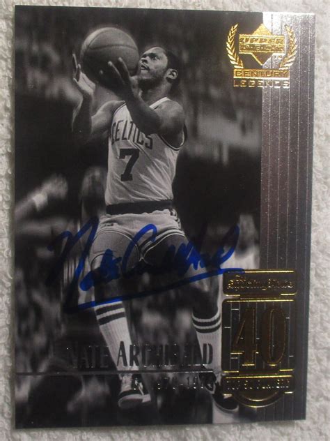 Nate Archibald Century Legends Autographed Card Celtics No COA Etsy