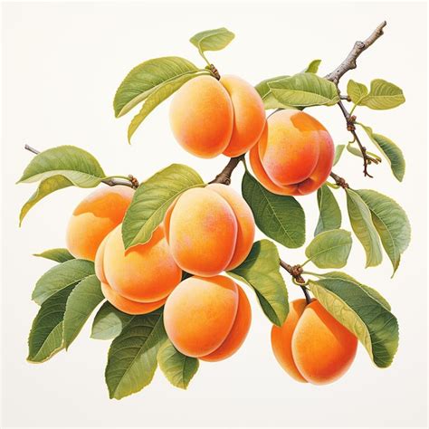 Premium Photo Apricots On White Background