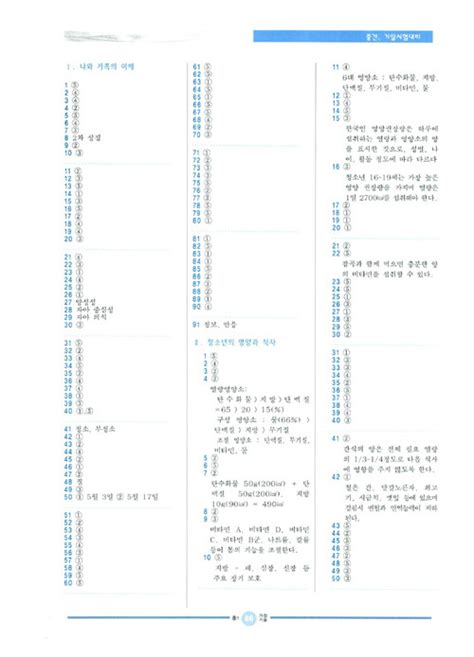 알라딘 미리보기 기출문제 요잘공 기술가정 중1 2