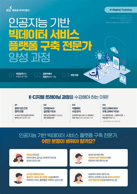 Kg아이티뱅크 인공지능 기반 빅데이터 서비스 플랫폼 구축 전문가 양성과정 공모전 대외활동 링커리어