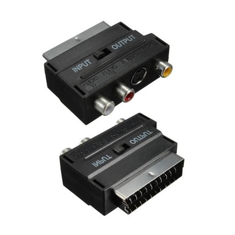 Купить RGB Scart - Композитный 3 RCA + S-Video переходник, цена 81 ...