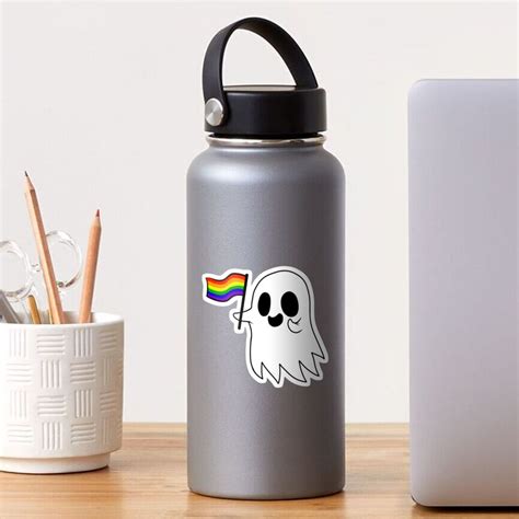Gay Pride Ghost Sticker For Sale By RessQ Redbubble