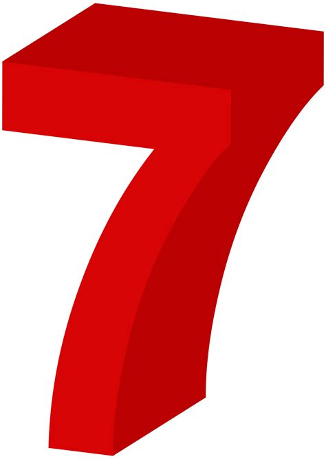 Number 7 Red