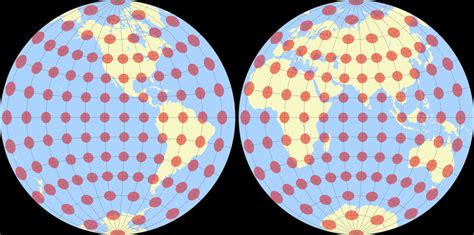 Azimuthal Equidistant Projection Hemispheres Compare Map Projections