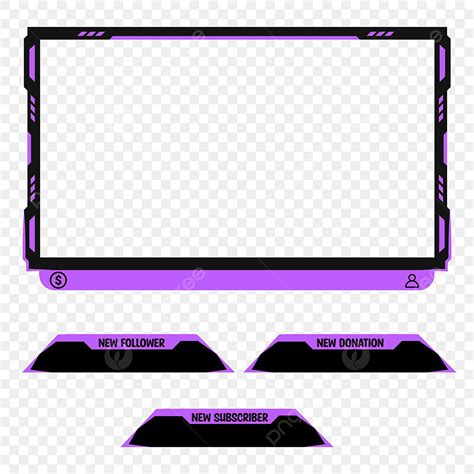 Gamers Clipart Transparent Background Purple Gaming Facecam And Alert