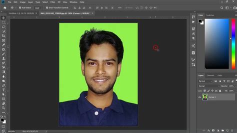 How To Make Passport Size Photo In Photoshop Youtube