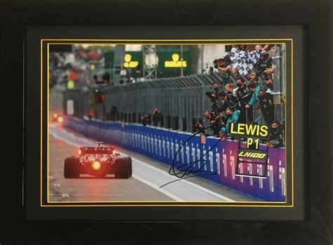 Gp Lewis Hamilton Th Victory Signed Photo Russian Gp