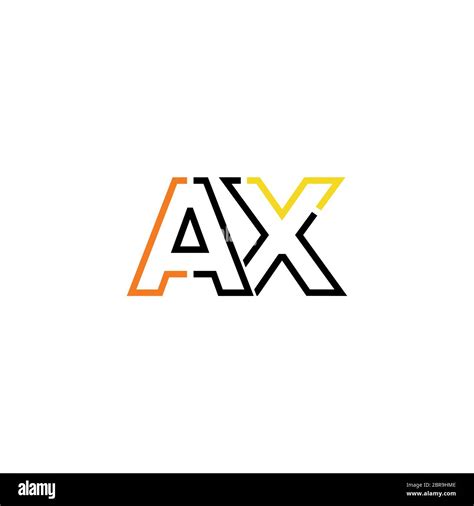 Letter Ax Logo Icon Design Template Elements Stock Vector Image Art