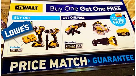 Top 10 Lowes Black Friday Tool Deals Buy One Get One Dewalt