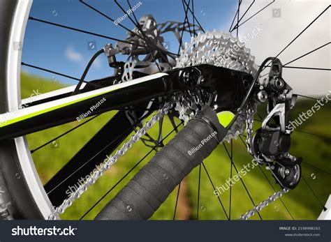 Hydraulic Bicycle Grey Metal Disc Attached Stock Photo 2198998163