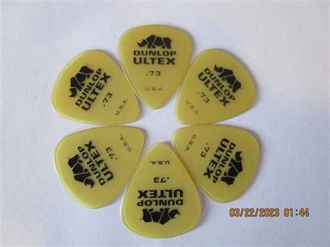 6 Pack Of Dunlop Ultex Standard Guitar Picks 73 Mm 472 EBay