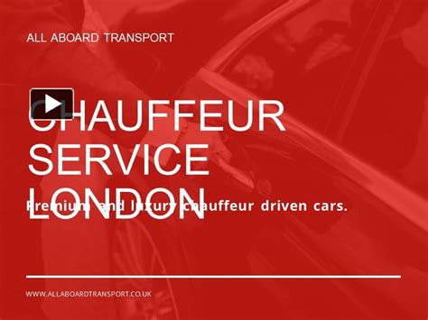 PPT London Chauffeur Service Experience Luxury And Convenience