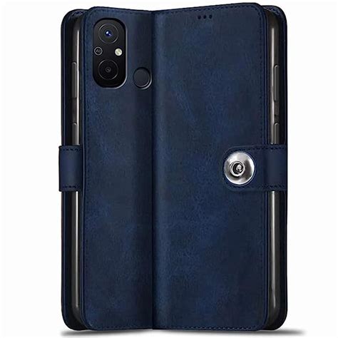 Thegiftkart Genuine Leather Finish Flip Back Cover Case For Mi Redmi