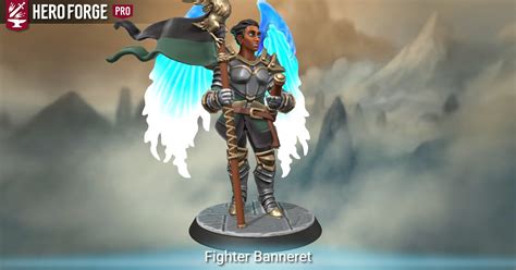 Fighter Banneret Made With Hero Forge