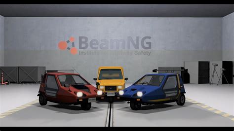 BeamNG Drive 3 Wheelers Crash Test New Ibishu Wigeon Pigeon