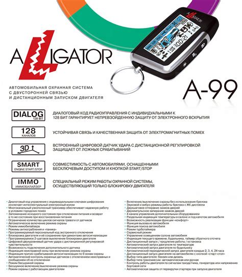 Купить ALLIGATOR A-99 Автомобильная охранная система с двухсторонней ...