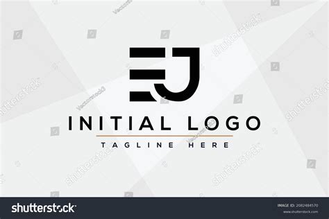 Ej Letter Logo Design Illustration Stock Vector Royalty Free