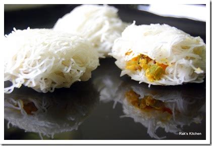 Stuffed idiyappam, south Indian Idiyappam varieties - Raks Kitchen