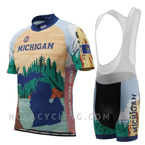 Men S Michigan Home Is Where The Hand Is Short Sleeve Cycling Kit