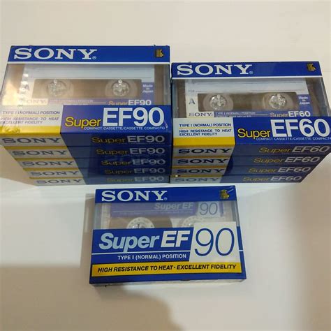 Sony Super Ef Blank Audio Cassette Tapes New Sealed Reverb